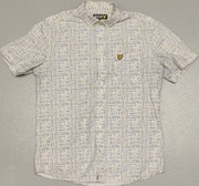 Wr) LYLE & SCOTT oryginalna koszula męska krótki rękaw Roz.S