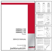 CASE Farmall 55C 65C 75C Tractor Service Manual Instrukcja serwisowa