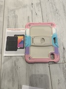 Fashion defense case iPad mini 6 tęczowy kolor róż fiolet biały niebieski