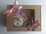 Box prezentowy dzień mamy świeczki sojowe I mydełka glicerynowe handmade 