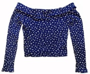 H&M bluzka z miękkiej dzianiny dekolt łódka rozm. 146/152