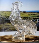 Kryształ. Karafka w kształcie koguta. Vintage Kolekcjonerski. 