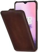 Etui STILGUT do OnePlus 7 pionowe skórzane z klapką czarne