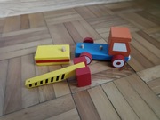 Drewniany pojazd składany samochód 