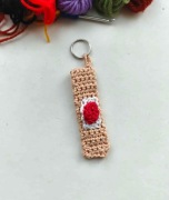 Brelok do kluczy Plaster z opatrunkiem handmade wesoły