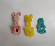 Ostrzałki do ołówków i kredek temperówki PRL Vintage 3 sztuki