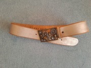 Szeroki pasek skórzany firmy JONES