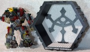 HEXAGONALNA PÓŁKA NA FIGURKI LEGO MECH Star Wars | hex | minifigurki 