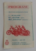 DMP 91 Polonia Apator  żużel program 