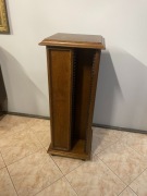 Duży drewniany stojak na plyty CD masywny 