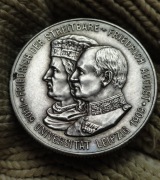 2 MARKI Z 1909 R. SAKSONIA .500 LAT UNIWERSYTETU W LIPSKU .SREBRO .ORYGINAŁ