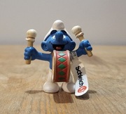 Schleich smerf smurf bębniarz figurka model wycofany z 2007 r.