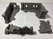 Makieta ruin zamku  – teren do gier bitewnych / RPG – druk 3D