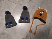 3 czapki dziecięce 3 latka, zimowe scooby-doo