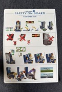 Safety Card / Karty Instrukcja Bezpieczeństwa FINNAIR EMBRAER 190