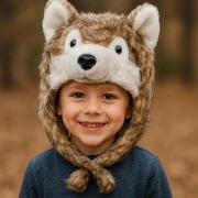 Zimowa czapka Husky wilk 