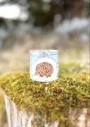 Uroczy kubek z jeżykiem, 200 ml czarka handmade, ręcznie robiona ceramika
