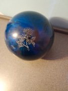 URETANOWA kula do kręgli 5,48 kg EBONITE Blue Lady Rose Gyro I 12 lbs
