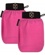 Rękawice złuszczające naskórek do peelingu ciała włókno wiskozowe 2szt róż