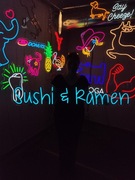 Sushi Ramen Napisy Świetlne. Dekoracje Neon LED