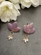 Ręcznie Robione z Płatkami Złota i Kryształkami Biżuteria Handmade