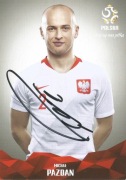 Michał PAZDAN autograf! Oficjalna karta PZPN POLSKA 