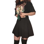 Czarna rozkloszowana spódniczka