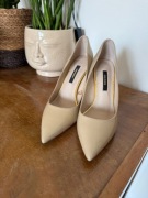 Skórzane szpilki NUDE Gino Rossi rozmiar 37