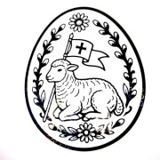 JAJKO WIELKANOCNE OWCA | WALLART (PLA) - DRUK3D