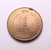 Singapur 1 cent 1976 ŁADNA!