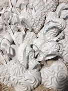 30 szt serduszka serca figurki do malowania z gipsu na dzień Matki