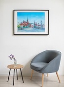 obraz akwarela 30*40 , ręcznie malowany