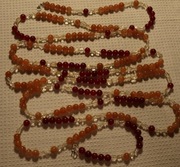 Naszyjnik korale 240 cm, cytryn, aventuryn orange, rubin nr 81 