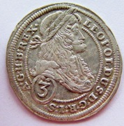 Leopold I. 3 krajcary 1665 r.AC - Wiedeń