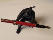 Waterman Laureat Pióro Wieczne Red Marble 18k Nib Super Stan