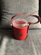 Wiaderko / pojemnik kryształowy na lód w etui / Whitefriars Baxter Bary