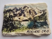 Magnes ceramiczny na lodówkę Zakopane Tatry Morskie Oko Giewont Rysy(17)