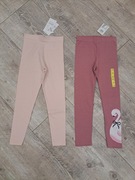 Getry/ legginsy dziewczęce - 2 pary - rozm 122