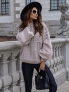 Sweter pudrowy uniwersalny