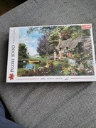 Puzzle 1000 Uroczy zakątek widok wieś las Trefl 10297 zafoliowane 