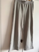 H&M spodnie dresowe M L szare niebieskie szeroka nogawka dresy