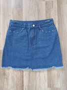 Spódnica jeansowa mini niebieska H&M 36 S