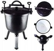 KOCIOŁEK EMALIOWANY 5L  –GRILL-KOCIOŁ-GARNEK