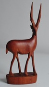 Drewniana stara figurka antylopa drewno egzotyczne afryka