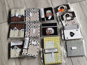 Papierowe paczki na papierosy różne motywy 14szt po 5 razem 70szt