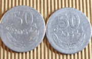 1957 - moneta o nominale 50 groszy z czasów PRL 