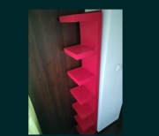 IKEA LACK półka regał czerwona 190cm