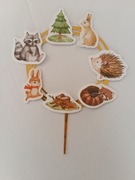 Topper na tort las leśny lis