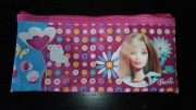Barbie piórnik kolorowy różowy w kropki Fun kwiatki