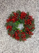 Dekoracyjny Wianek Świąteczny Czerwono-zielony  Nowy